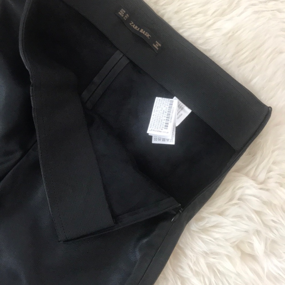 Zara Faux Leather Moto Pants - Picture 5 of 8